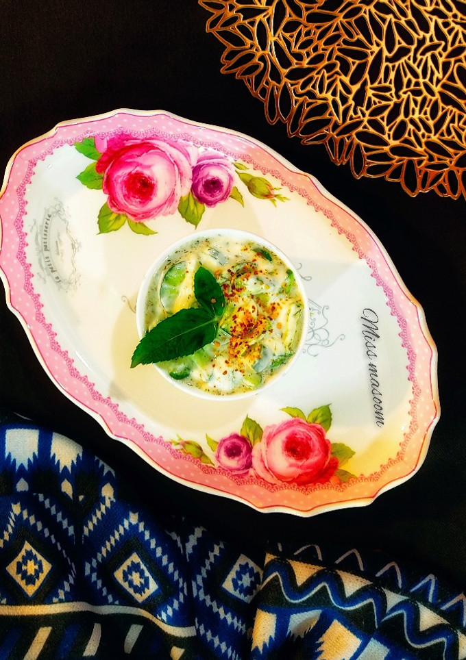 عکسی از دستور سالاد ماست خیار