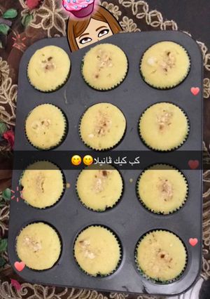 صورة لوصفة كب كيك بالڤانيلا