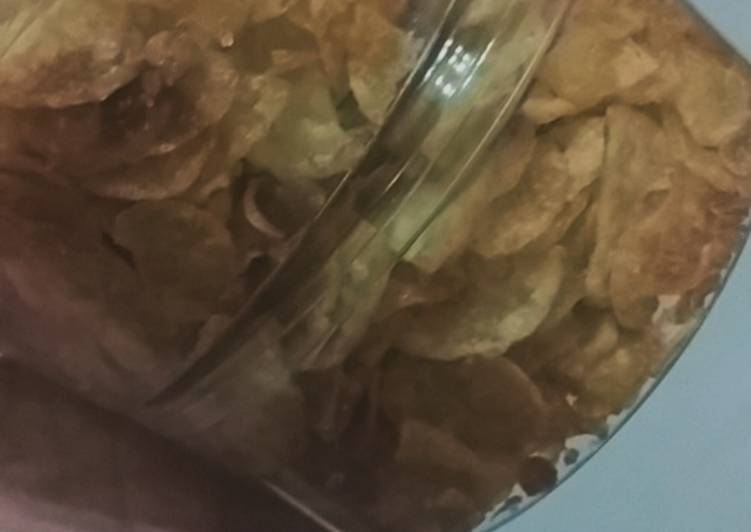 Resep Keripik kentang udang kering✨ Anti Gagal