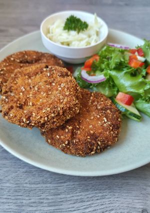 Zöldséges karfiolfasírt recept fotója