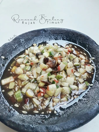 Cara Gampang Menyiapkan Resep  181. REUCEUH BONTENG/ RUJAK TIMUN yang Enak Banget, Lezat Sekali