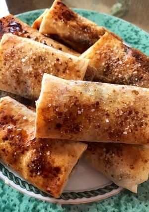 Foto resep Lumpia pisang karamel panggang