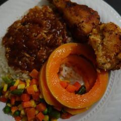 Baked chicken A picture of Baked chicken.