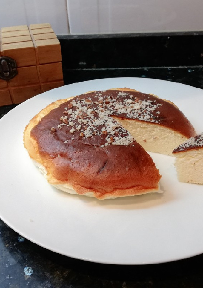 Una foto de Tarta de queso japonesa fit