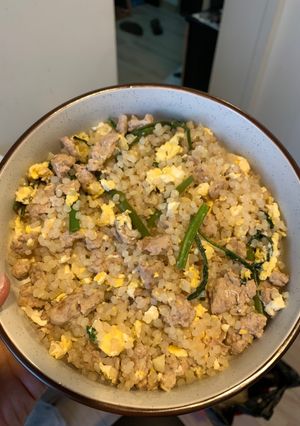 รูปของ ข้าวผัดหมูสับเส้นบุก