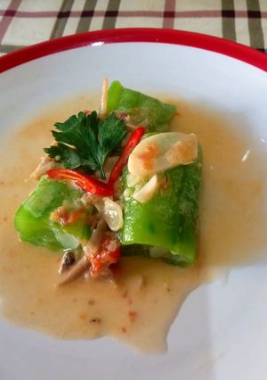 Foto resep Gambas/oyong siram santan