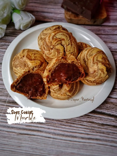 Foto resep Soes Coklat Marble