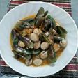 Kerang kuah sederhana