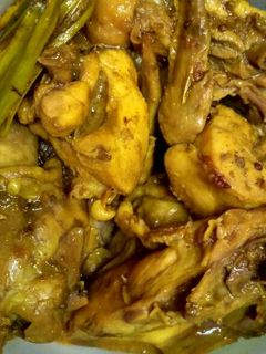 Foto resep Ayam ungkep bumbu kuning