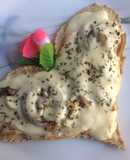 Pizza de fugazzeta fit
