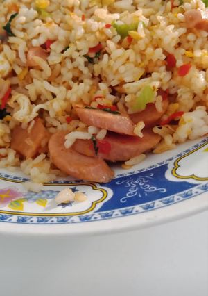 Foto resep Nasi goreng sosis