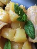 Paccheri con patate al vino bianco, con limone e menta fresca!