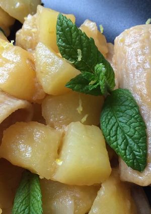 Foto di Paccheri con patate al vino bianco, con limone e menta fresca!