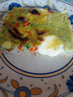 Una foto de Tortilla de zapallitos rellena