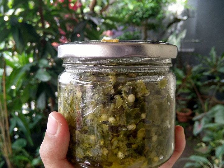 Standar Cara termudah memasak Sambal Awet Cabe Ijo  spesial