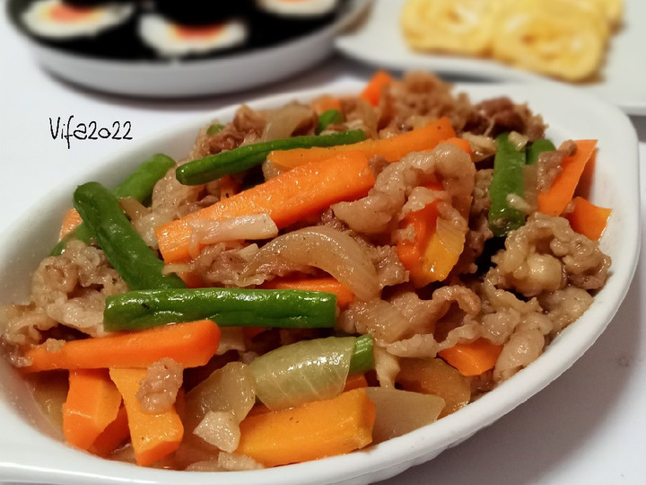 Resep: Tumis Beef Slice Wortel dan Buncis Wajib Dicoba