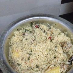 A picture of Chicken yakhni pulao #kokabandcookpad.