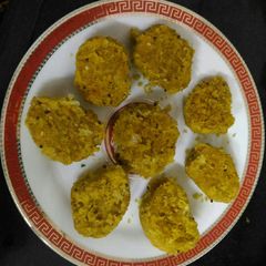 A picture of Veggie Garlic Millet Muthia.