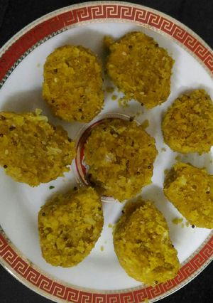 A picture of Veggie Garlic Millet Muthia.