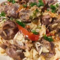 Arroz con molleja de pollo-レシピのメイン写真