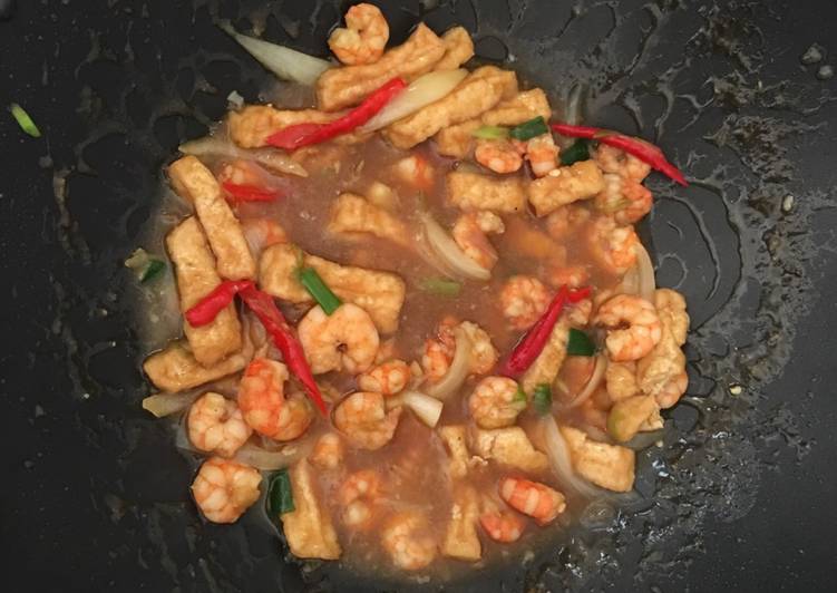 Udang Tahu saos Tiram