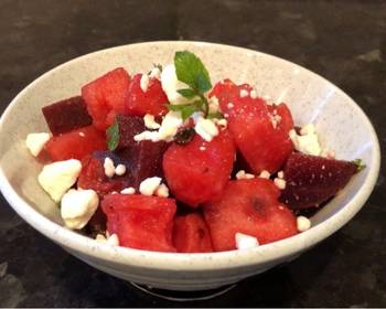 Best Recipe Easy Quick Watermelon and Beets Salad Home Style