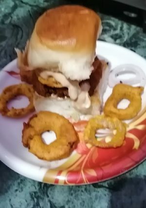 A picture of Spicy burger.