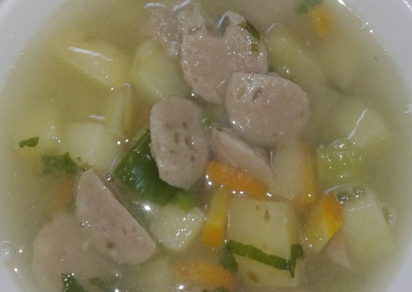 Sup bakso ayam