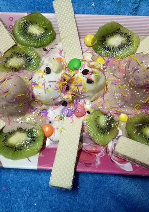 A picture of Kiwi choco icecream.