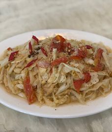 bắp sú xào cà chua