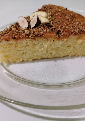 صورة لوصفة كيك الليمون المسقي 😋