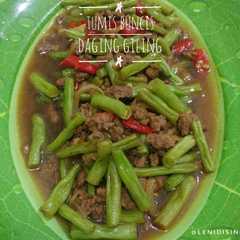 A picture of Tumis Buncis Daging Giling.