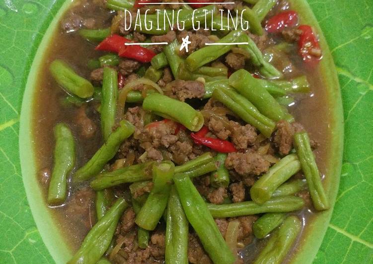 Bahan Menyiapkan Tumis Buncis Daging Giling, Menggugah Selera