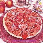 Tartaleta de Rosas de Manzana y Crema Pastelera