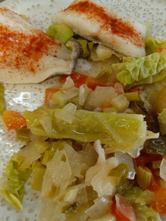 Una foto de Bacalao con col🥬🐟