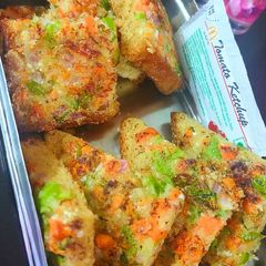 A picture of Curd Paneer Open Sandwich.