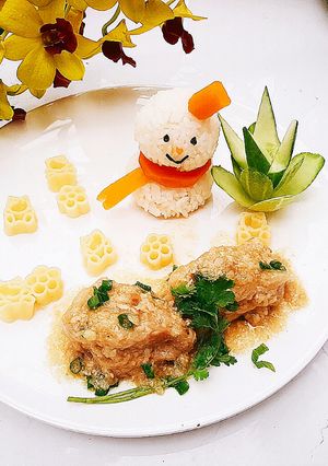 Hình của món Sườn hấp hongkông.