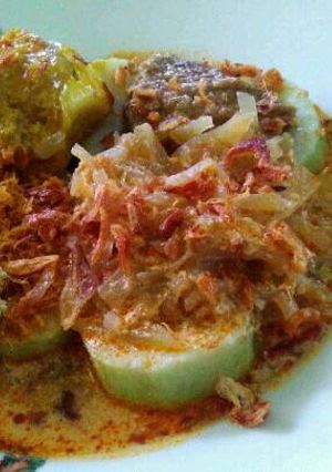 Foto resep SAmbel Goreng Manisa/labu siam (lontong sayur)