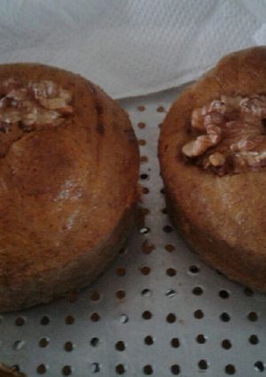 Una foto de Pancitos de banana y nuez