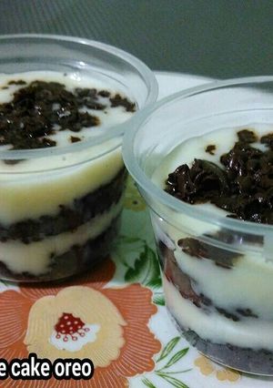 Foto resep cheese cake oreo