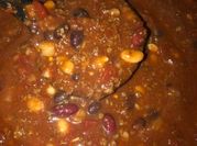 A picture of red bean chili