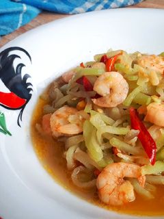 Foto resep Tumis Labu Siam Udang