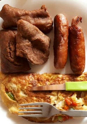 A picture of Breakfast of a champion.