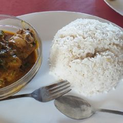 A picture of Chicken curry & Rice#authors marathon#festive contest.