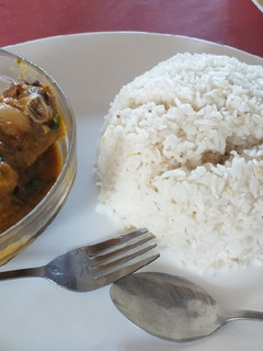 A picture of Chicken curry & Rice#authors marathon#festive contest.