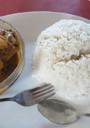A picture of Chicken curry & Rice#authors marathon#festive contest.