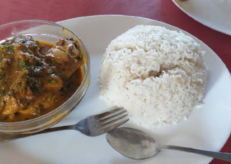 Chicken curry & Rice#authors marathon#festive contest