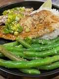 Tilapia with Scallion Sriracha Pesto