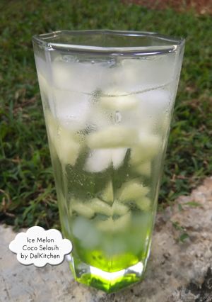 Foto resep Ice Melon Coco Selasih