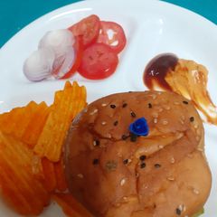 A picture of Ultimate Diabetic Friendly Sour Dough Burger.